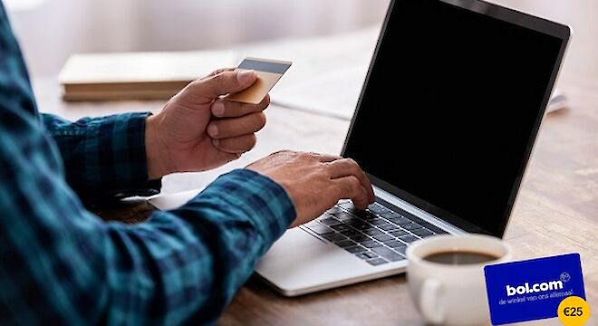 Stort €7.500 of meer en ontvang een bol.com cadeaukaart