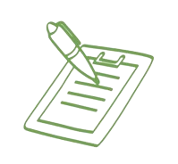 Animatie notitieblok met pen